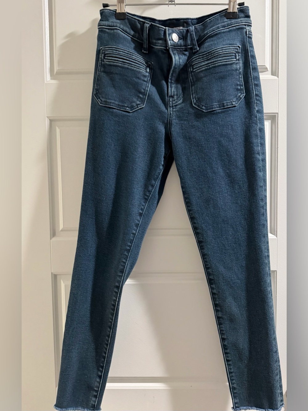 Express Women's Dark Blue Skinny Jeans